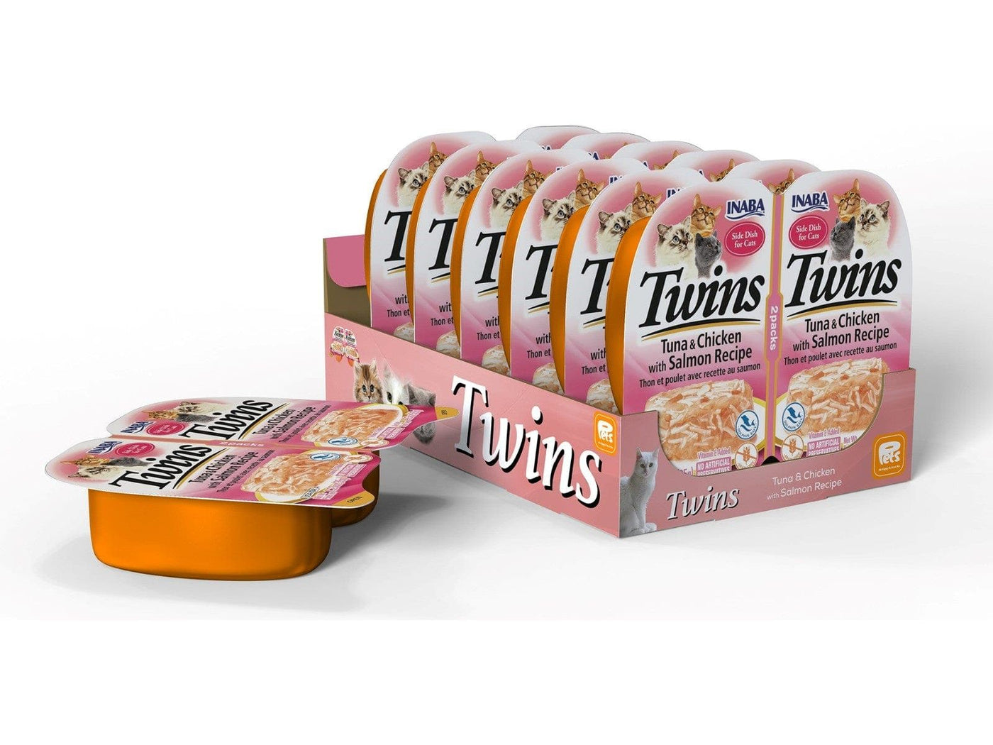 Twins-Tuna & Chicken with Salmon Recipe 35gx2x6 cups