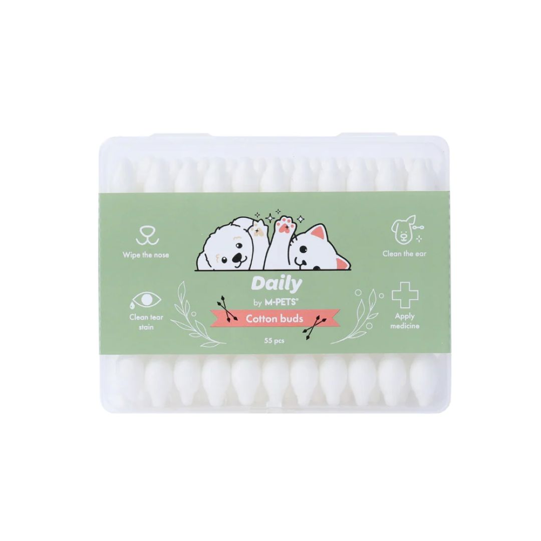 DAILY Pet Cotton buds 10.8 x 8.7 x 4 cm - 55 pcs