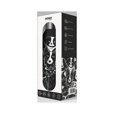 PETJOY Purrfect Hydration Stainless Drinking Bottle PetFamily - Black & White 500ml