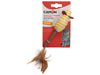 yellow blue Cat Toy - Matatabi Mice with Paper Rope