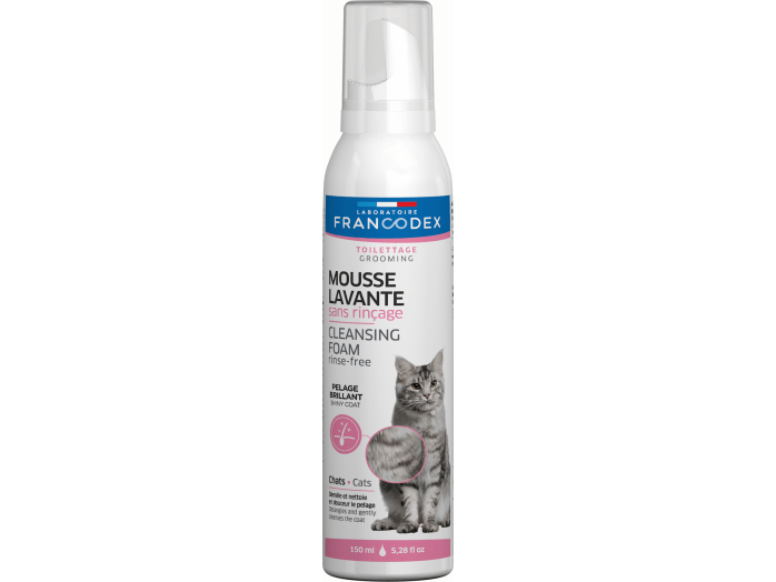 Francodex Rinse-Free Cleansing Foam For Cats 150Ml