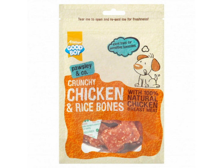Crunchy Chicken & Rice Bones - 100G
