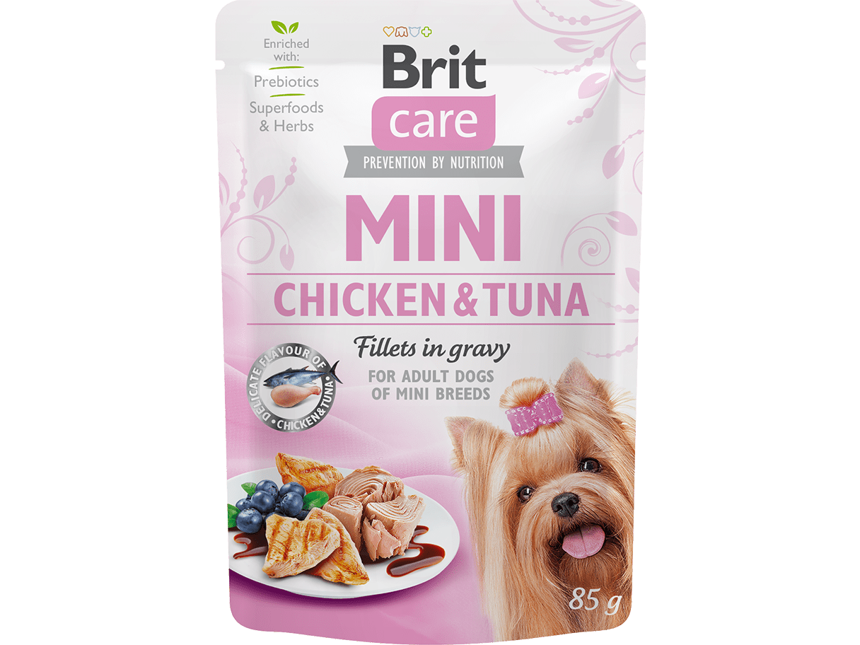 Brit Care Mini Chicken&Tuna fillets in gravy  85g