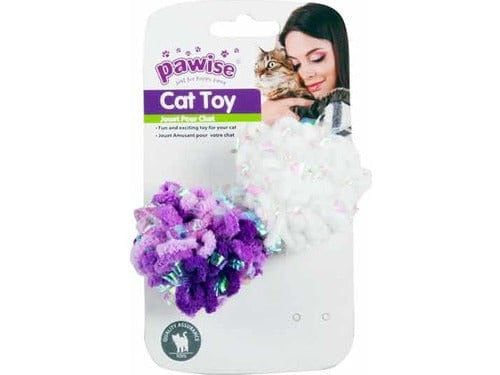 PAWISE 2pk glitter caddice balls