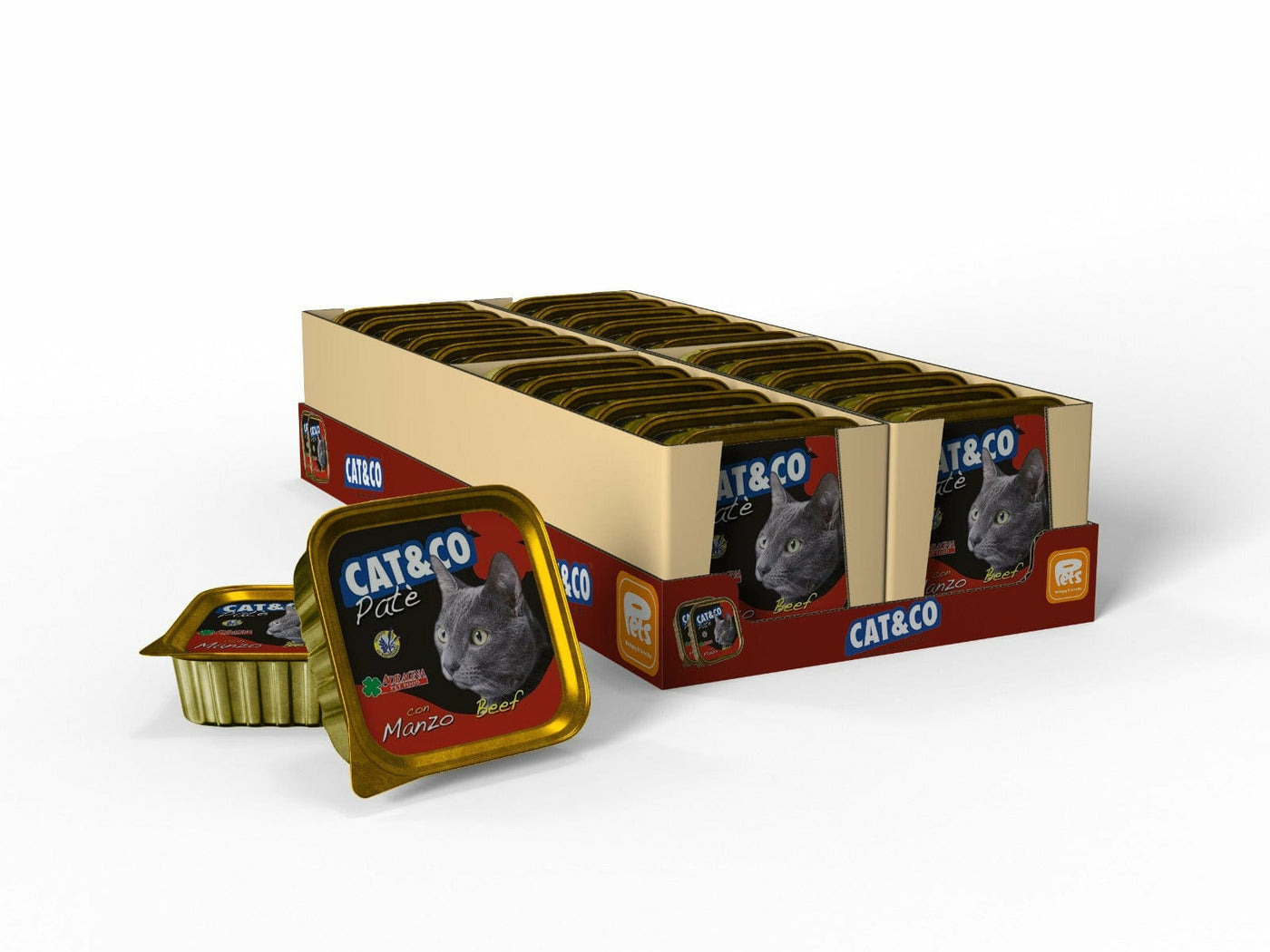 Cat&Co PATE` Beef 24x100g Box