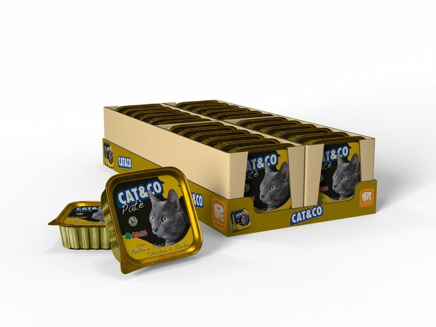 Cat&Co PATE` Chicken and Turkey 24x100g Box