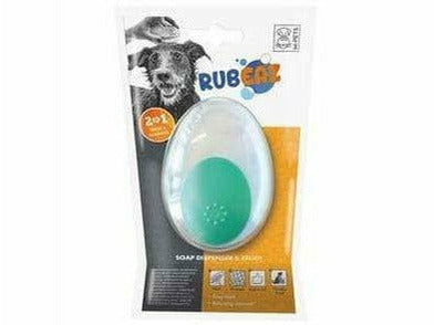 RUBEAZ SOAP DISPENSER & BRUSH - 11.5 X 7.5 CM GREEN