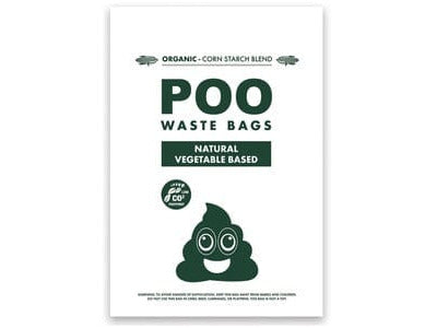 POO Dog Waste Bags (120 bags) - Non Scented