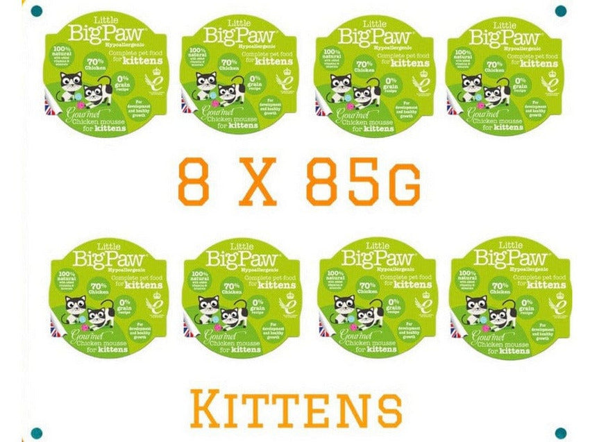 Gourmet Chicken Mousse for Kittens 8x85 Gram /Little BigPaw
