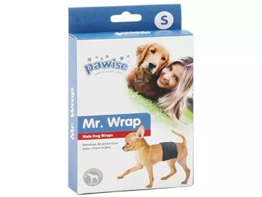 PAWISE Black Disposible Male Wrap