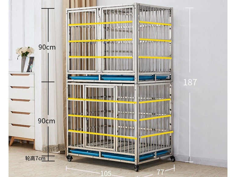 Two Layers Pet Cages 105x77x187cm