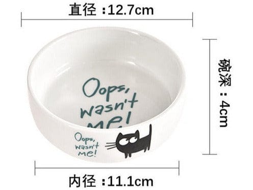 Cat Ceramic Bowls As Photo 12*12*4.5Cm Design 1