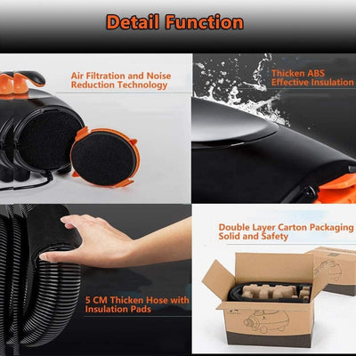 1800W Stepless Speed Dog &amp; Cat Pet Grooming Hair Dryer with 3m Long Hose