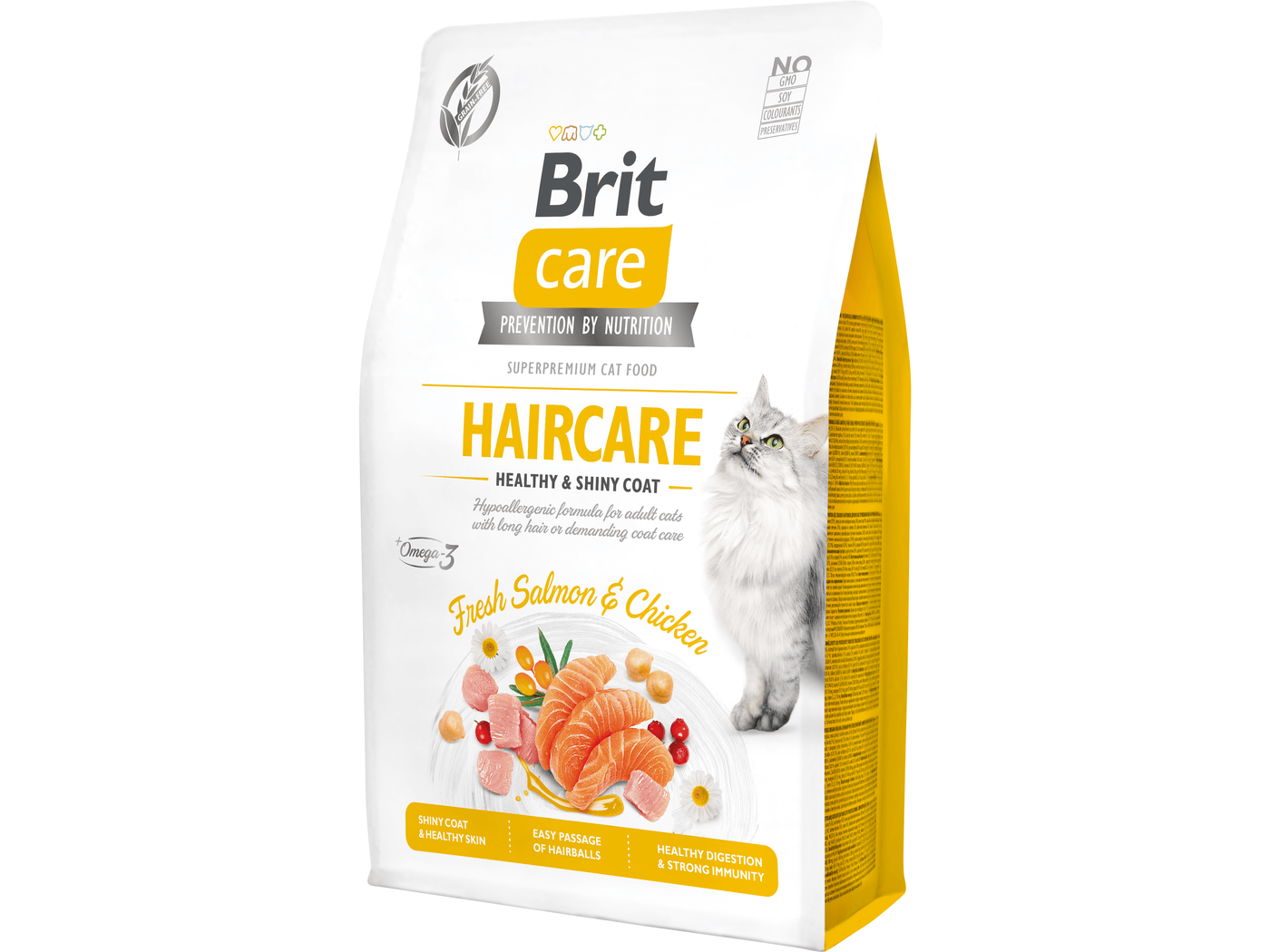 Brit Care Cat Grain-Free Haircare Healthy & Shiny Coat, 2 kg