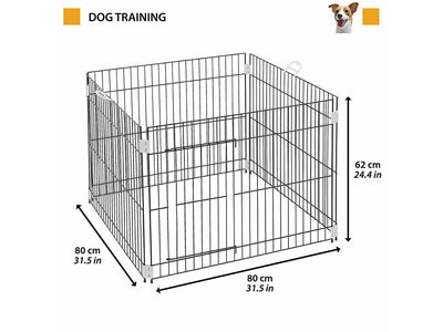 Cage Pen Black Dog Training
