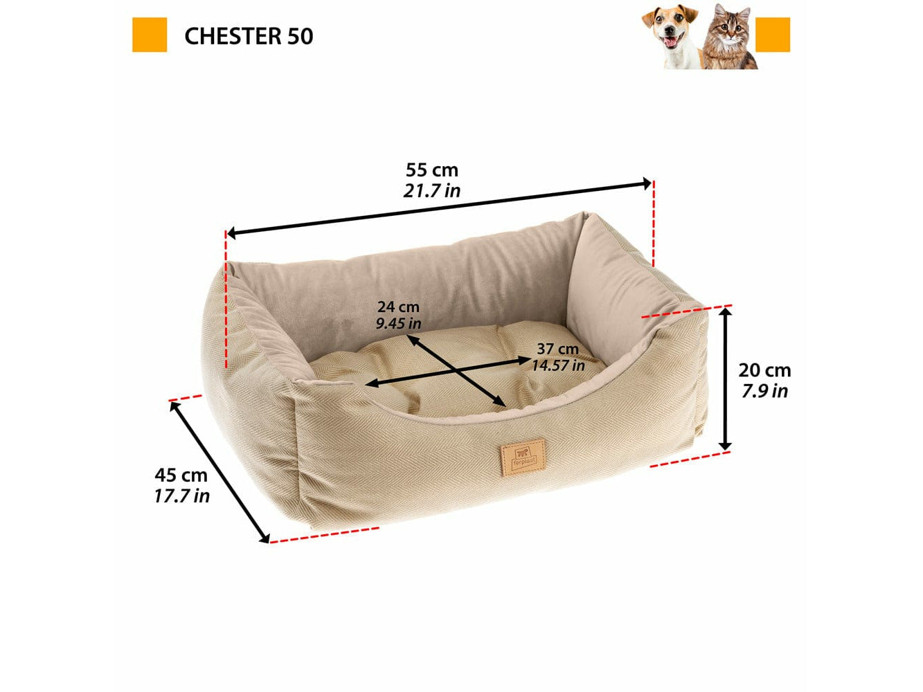 Chester 60 Bedding Brown