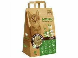 BAMBOO CAT LITTER - 10L COLOR BOX WITH HANDLE BROWN