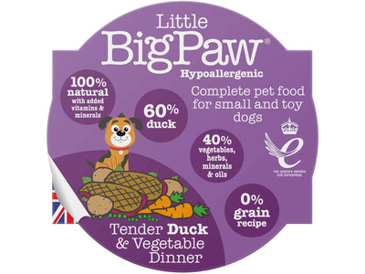 Tender Duck & Vegetable Dinner 85g /Little BigPaw