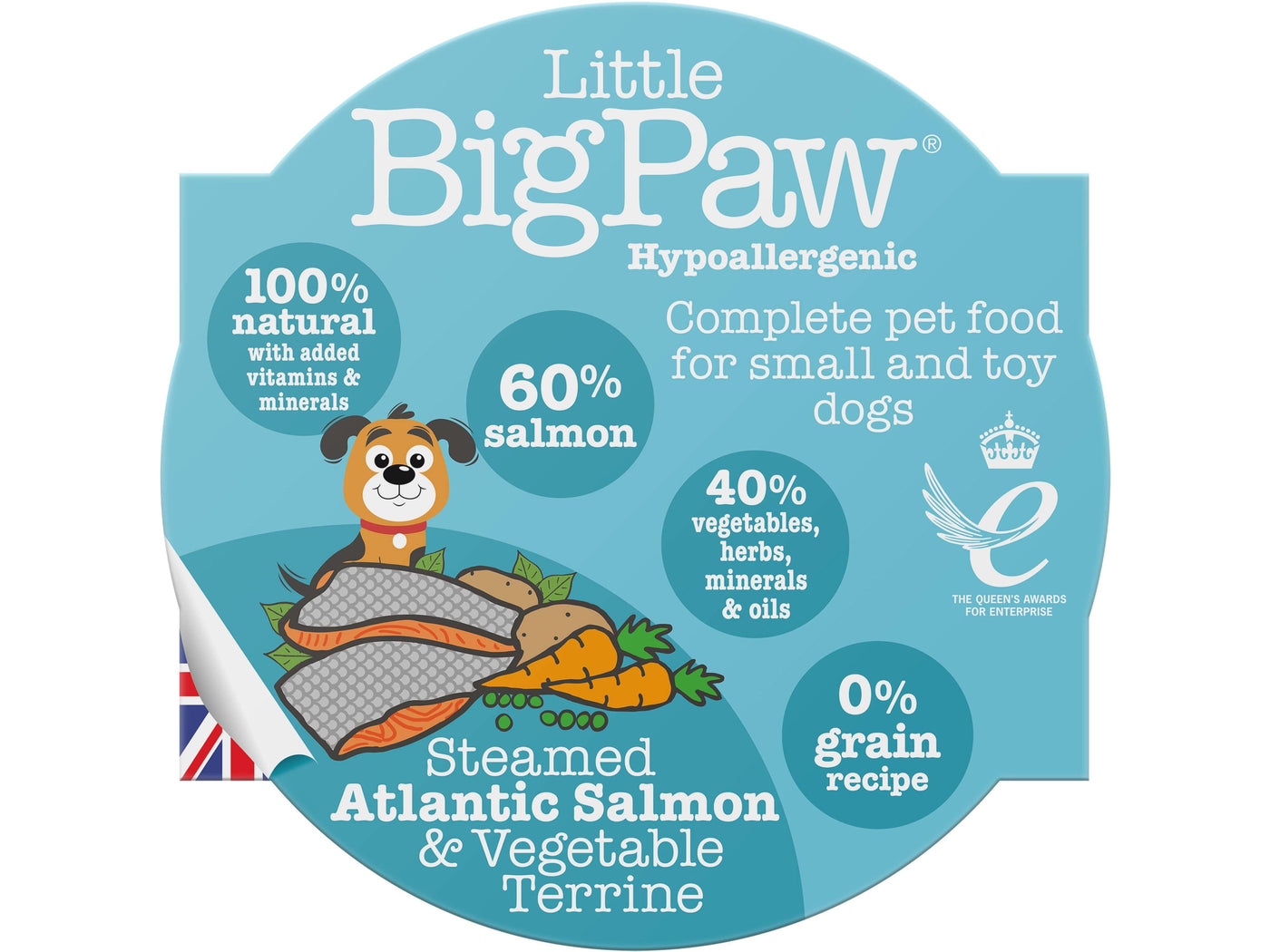 Steamed Atlantic Salmon & Vegetables 85g /Little BigPaw