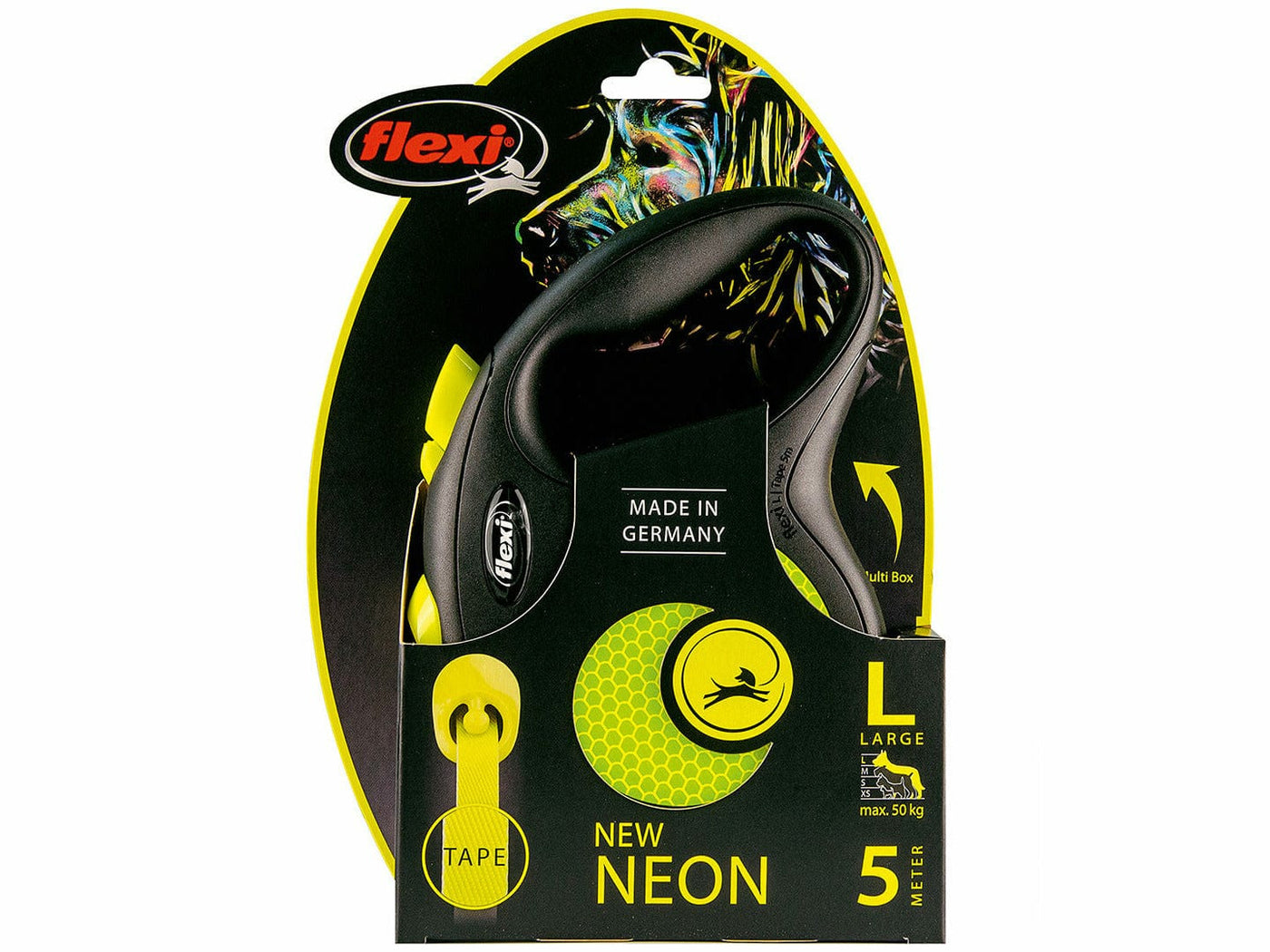 FLEXI NEW NEON TAPE L/5M black/neon yellow