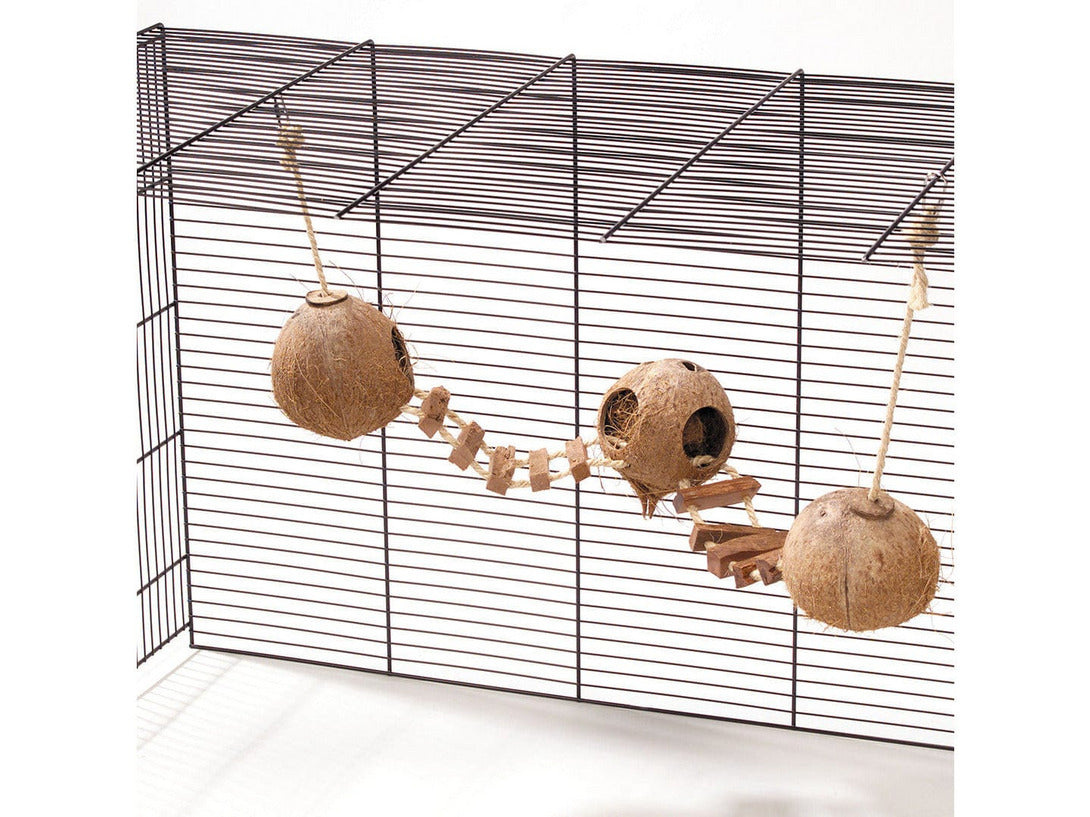 Coconut Globehouse With Ladder And Rope 3X130Mm
