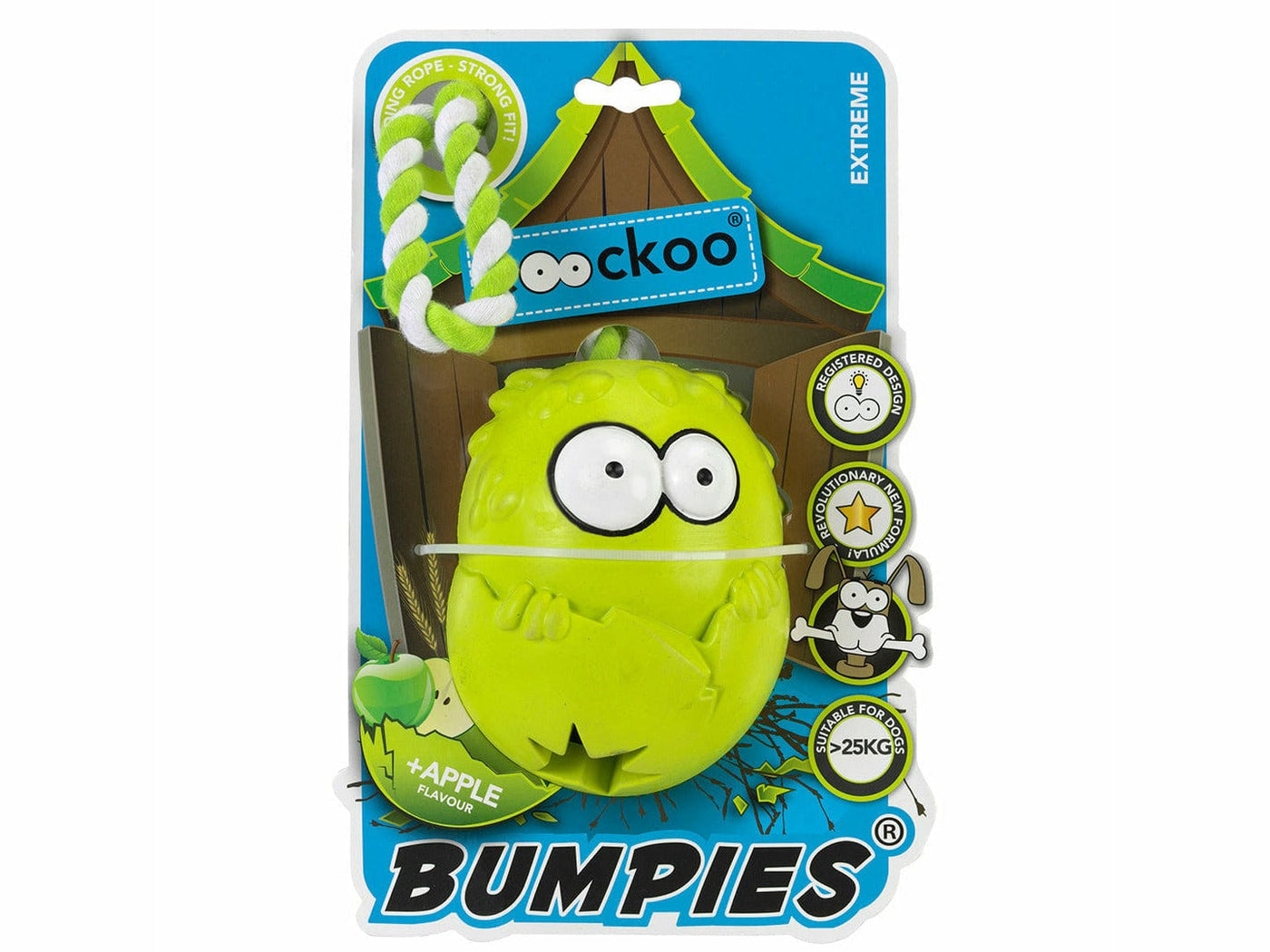 Bumpies (M) With Rope Apple Yellowwish M - 7-16kg green