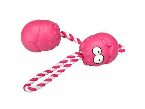 Bumpies (S) With Rope Strawberry Hot S - < 9kg pink