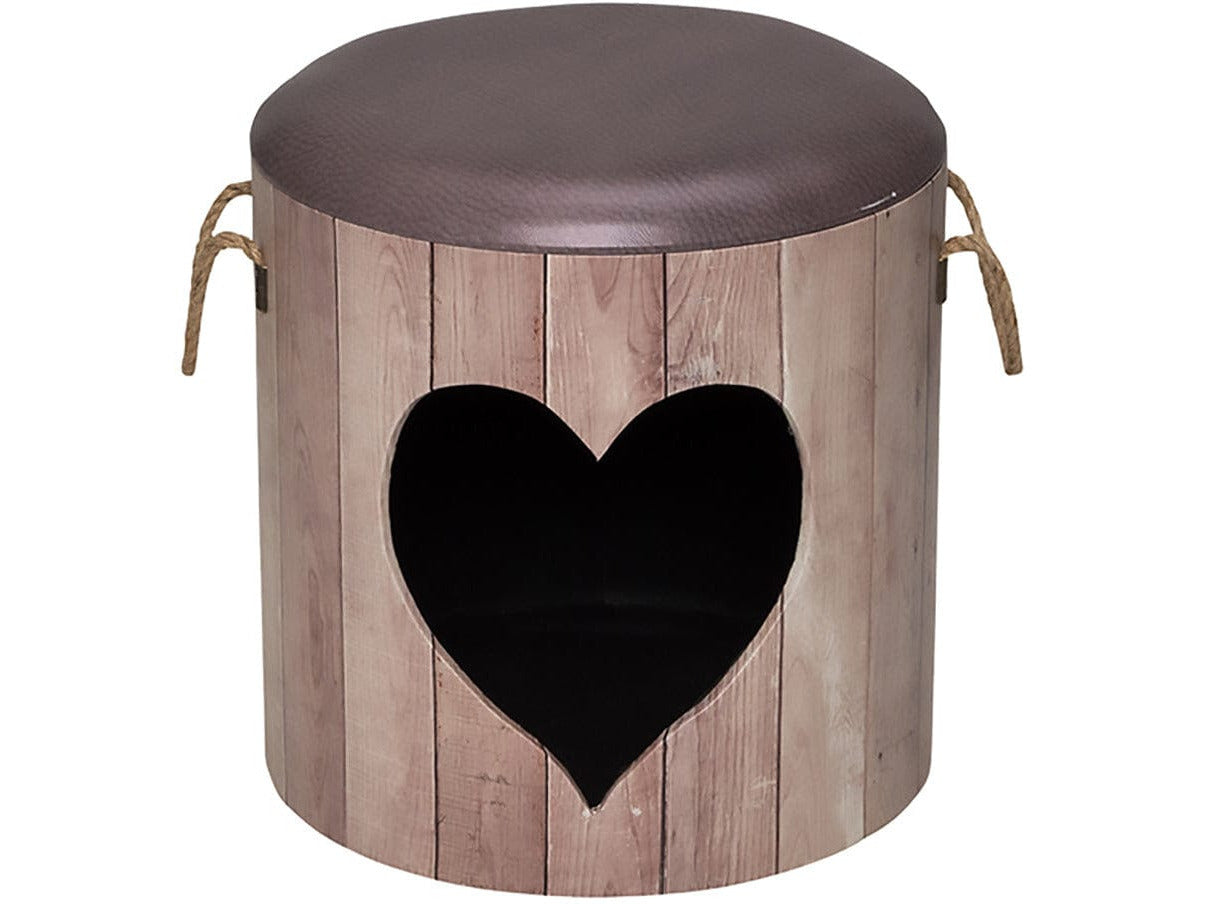 Petbox Heart M - 35x34cm brown