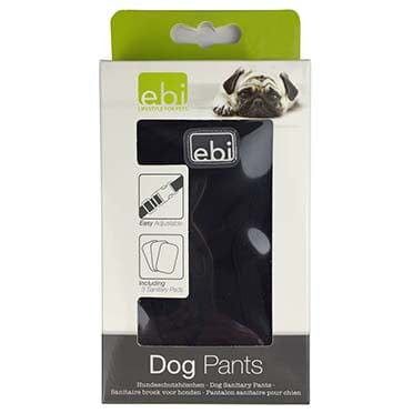 Dog Pants Classic - Incl 3 Pads Black