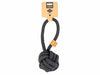 Harper Black Cotton Floss Ball Dog Toy with Rope Handle