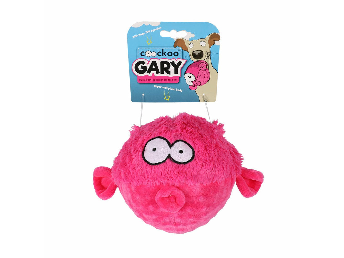 Gary dog toy 17x20x12cm pink