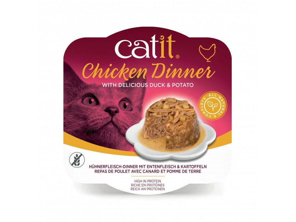 Catit Chicken Dinner, Duck & Potato 80 g, 6pcs/box