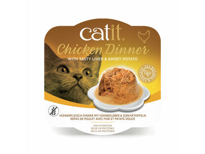 Catit Chicken Dinner, Liver & Sweet Potato 80 g, 6pcs/box