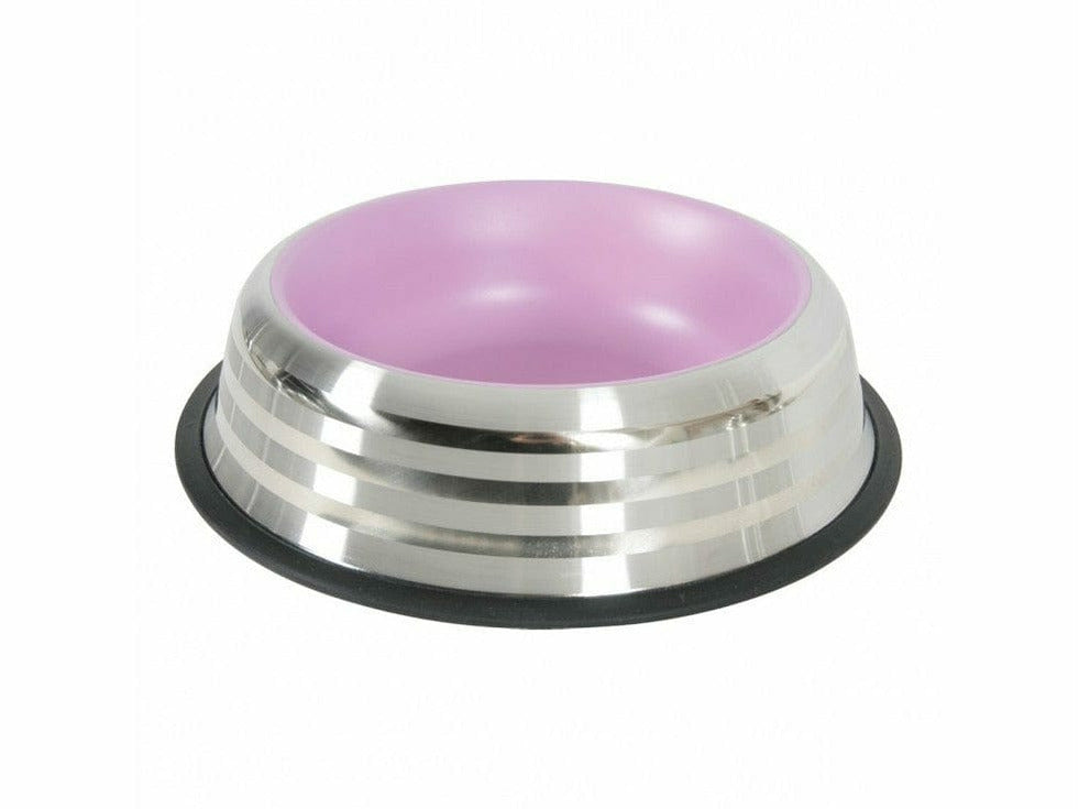 Merenda Stainless Non-Slip Dog Bowl - Pink 1L