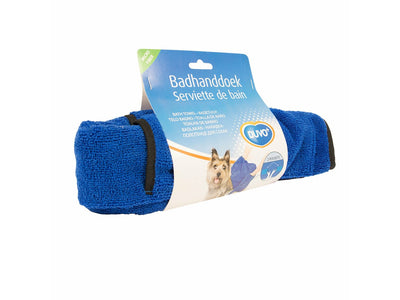 Dog Bath Towel Microfiber 100x70cm blue
