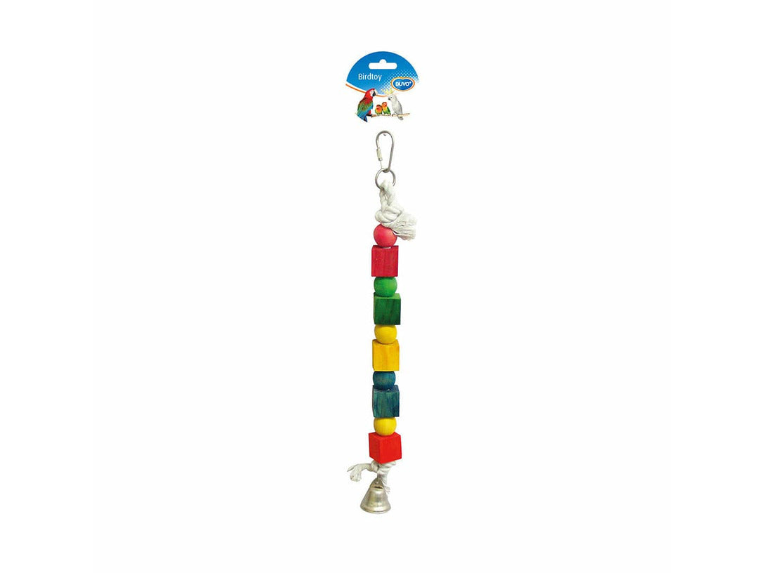 Rope Ring With Colourful Cubes & Bell 35cm