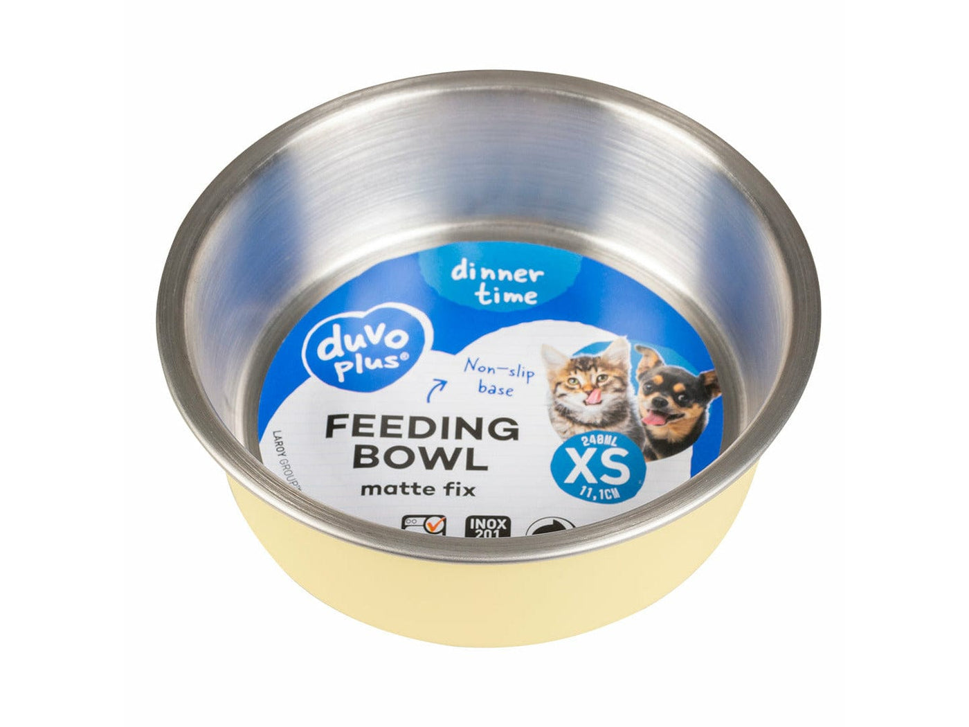 FEEDING BOWL MATTE FIX Ø11,1cm yellow