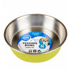 duvoplus Matte Fix Feeding Bowl - Non-Slip Stainless Steel Bowl for Dogs &amp; Cats, Green