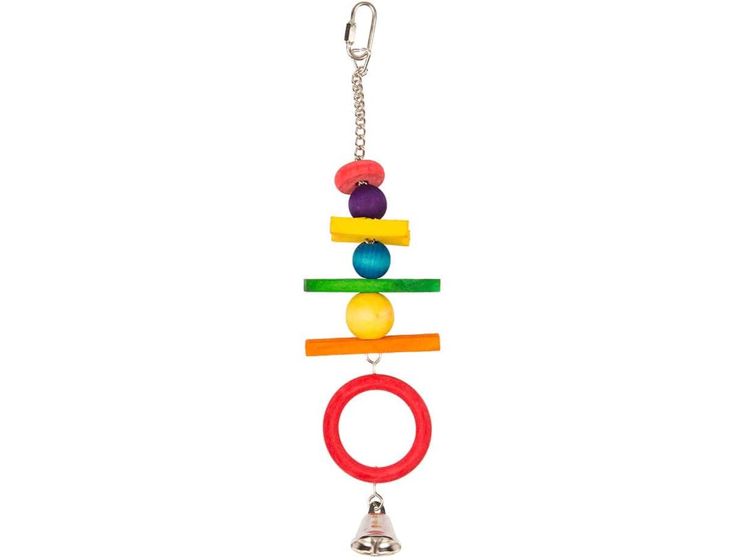 Acrobat with Colourful Wooden Cubes (38 cm)