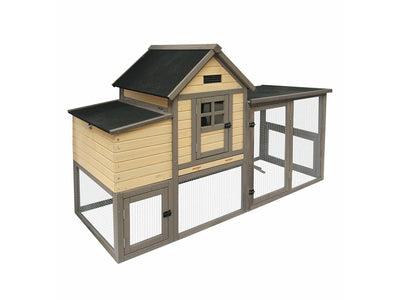 WOODLAND CHICKEN COOP  RANCH COUNTRY 198x76x122cm(A,B)