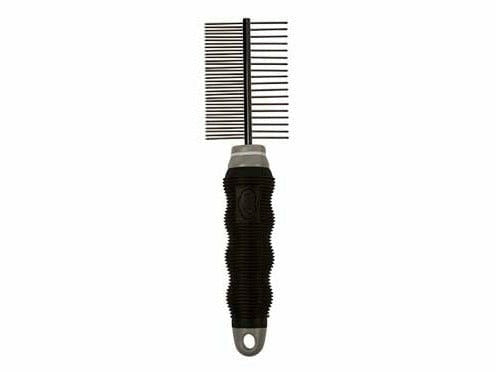 Detangling comb 29 pins black/grey