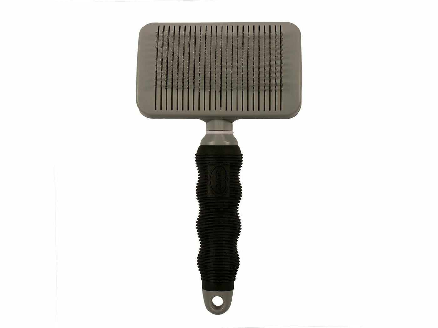 Self-cleaning slicker brush Medium black/grey