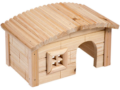 Small Animal Wooden Lodge Dome Roof