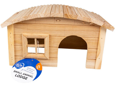 Small Animal Wooden Lodge Dome Roof