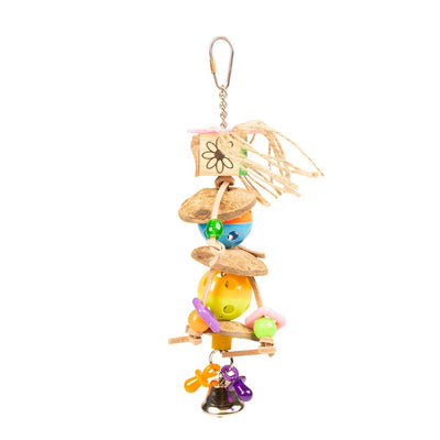 Birdtoy Colourful Toy With Cocos And Bells 27,5x7x7cm