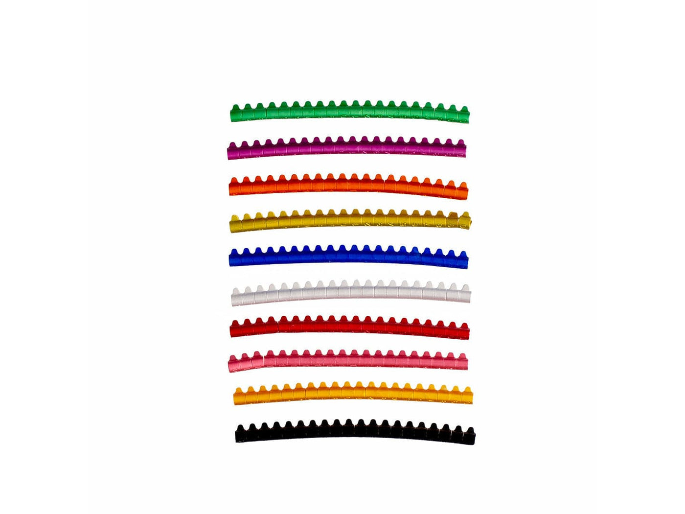 SPLIT RINGS COCKATIEL ALUMINUM 6mm mixed colors