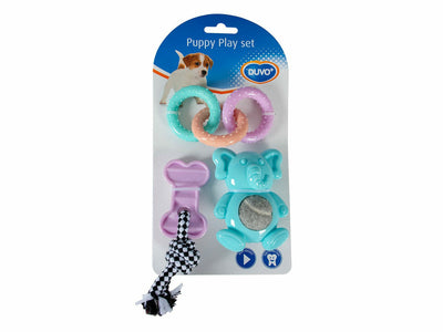 Puppy TPR Play Set 12 - 16 - 9,5cm mixed colors