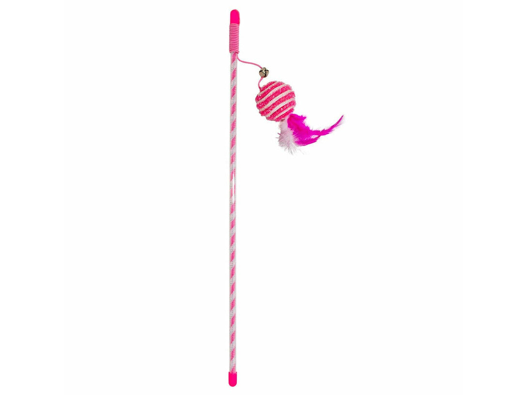 Playing rod Catchy glitter ball 45,5x5x5cm pink