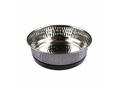 FEEDING BOWL GLOSSY FIX M - 16,5x16,5x5,7cm black