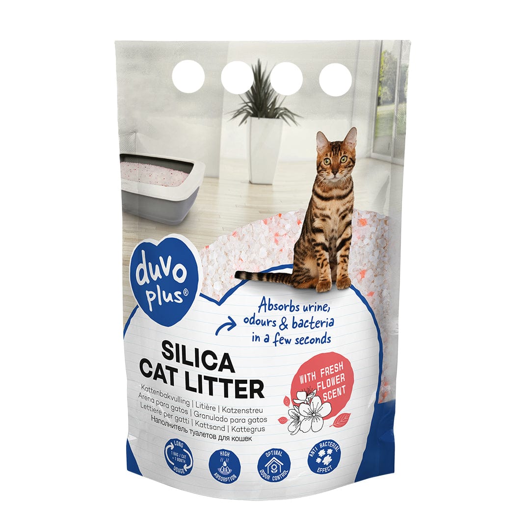 Premium Silica cat litter flower 1-8mm - 5L - 2kg white/pink